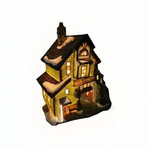 Santas Workbench Collection Barley Mow Brewery Lighted House Christmas Village - Picture 1 of 5