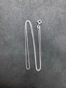 "Lote de joyería de 18"" cadena caja plata esterlina 925 vintage de 1,9 g Z" - Imagen 1 de 6