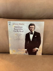MINT Johnny Mathis Raindrops Keep Fallin' On My Head Vinyl Record 12" LP VTG - Picture 1 of 2