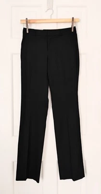 Banana Republic 裤子 0 码黑色 Logan 裤子曲线适合可水洗中腰全新带标签 — 第 1/4 张图片