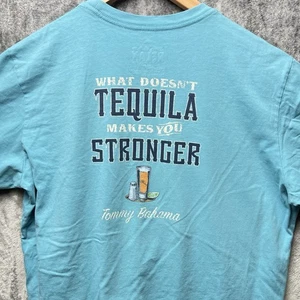 Tommy Bahama Relax Graphic T Shirt Blue Logo Tequila Graphic Alcohol Large - Picture 1 of 6