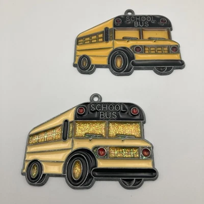 School Bus Driver Appreciation Suncatcher Window Decoration Gift Lot of 2 - Image 1 of 4