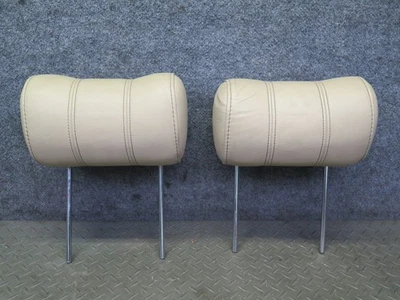 02-05 JUEGO DE 2 REPOSACABEZAS DELANTERO IZQUIERDO DERECHO FORD THUNDERBIRD CUERO ROBLE CLARO OEM Foto 1 de 4