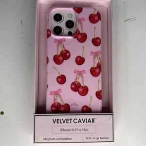D2-N VELVET CAVIAR iPhone 16 Pro Max Case With Magsafe - Sweet Cherry - Photo 1 sur 2