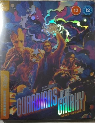 DENTED CASE GUARDIANS OF THE GALAXY  4K + BLU RAY STEELBOOK (12) DENTED - Image 1 of 4