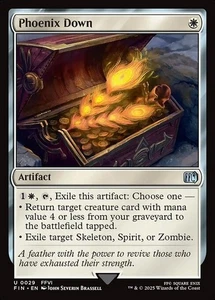 Phoenix Down x4 4x Final Fantasy casi nuevo Magic The Gathering - Imagen 1 de 1