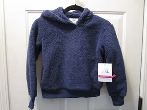 ATHLETA GIRL SO SNUG SHERPA HOODIE IN DAMASK BLUE SIZE XS/ 6 NEW - Picture 1 of 4