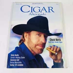 August 1998 Cigar Aficionado Magazin Chuck Norris Sammlerstück seltene Ausgabe Walker - Bild 1 von 13