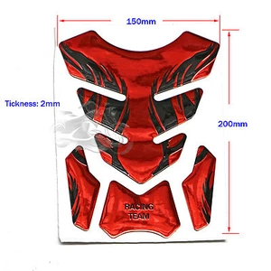 Calcomanías rojas protectoras de tanque de gasolina aptas para Yamaha Harley Kawasaki Honda - Imagen 1 de 2