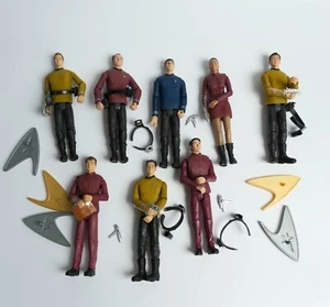 PLAYMATES TOYS STAR TREK WARP COLLECTION KIRK SPOCK - SULU FIGURE 6.5” JOB LOT - Picture 1 of 1