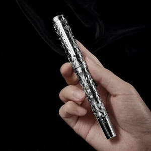 Penna stilografica pistone Hongdian D1, penna stilografica cava scheletro EF/F regalo ufficio - Foto 1 di 8