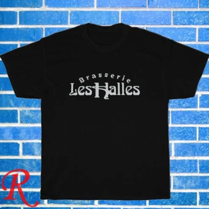 New Les Halles Manhattan Logo Black/Grey/Navy/White Size S-5XL Unisex T-Shirt - Picture 1 of 8