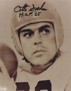 Signed 8x10 OTTO GRAHAM "HOF 65" CLEVELAND BROWNS Autographed photo - w/COA - Picture 1 of 1