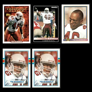 Tim McDonald Lot 5 Football Cards 1993 Topps Phoenix Cardinals Set Collection NM - Picture 1 of 7