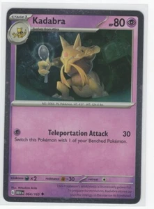 Pokemon Scarlet & Violet 151 Kadabra 064/165 Cosmos Holo - Imagen 1 de 1
