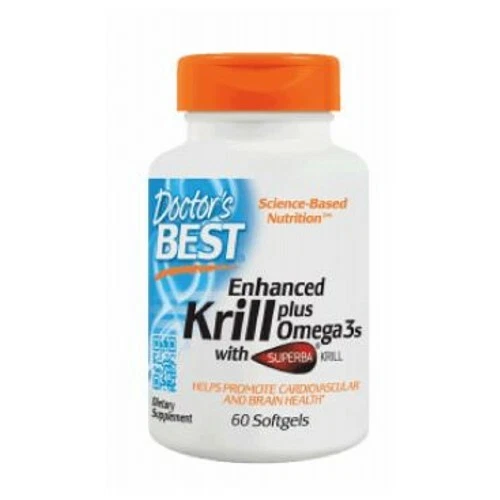 Omega3 Krill Plus mejorado con Superba Krill 60 cápsulas blandas por Doctors Best Foto 1 de 1