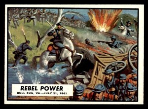 1962 Topps Civil War #4 Rebel Power NM *d2