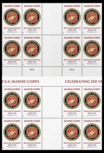 US 6011 Marine Corps 250 Years F cross gutter block 16 MNH 2025 after 6/1 - Picture 1 of 1