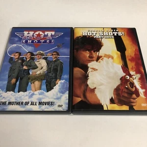 Hot Shots! + Part Deux (DVD, 2002) 2 DVD lot - Picture 1 of 3