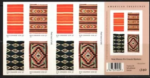 US Stamps: MNH Complete Booklet of 20 of the 2005 37c Rio Grande Blankets #3929b - Picture 1 of 2