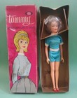 Vintage 1962 Idealna lalka Tammy 9000-1 blond brąz w oryginalnym różowym pudełku