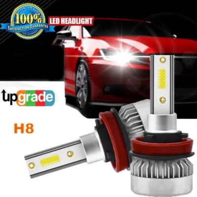Mini H8 H11 LED 110W Headlight Bulbs COB Car Driving Lamps 6000K Xenon White - Image 1 of 4