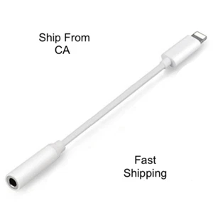 Headphone Adapter for iPhone 3.5mm Jack Aux Cord Dongle Audio Cable Connector - Picture 1 of 3
