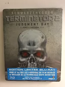 Terminator 2 Judgement Day (Blu-ray, 2009) Steelbook French Import NEW - Picture 1 of 2