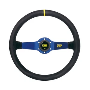 New OMP Steering Wheel RALLY BLUE Suede - Picture 1 of 2