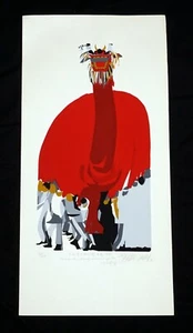 '74 Japanese Print 31/120 A Monster Evil Spirits by Masaaki Tanaka (b1947)(***) - Bild 1 von 6
