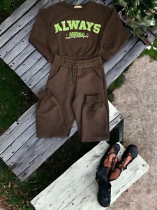 Kids 2 piece jogger sets, pants and top - Picture 1 of 1