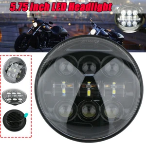5-3/4" 5.75" LED Headlight Motorcycle Headlamp Hi/Low Beam Projector For Harley - Picture 1 of 10