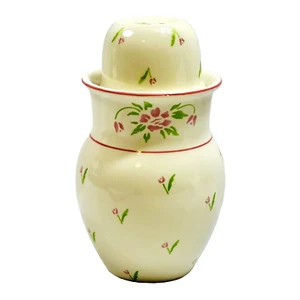 Jarra y taza de agua de cerámica vintage Tumble Up rosa y verde tulipanes 1985 - Imagen 1 de 7