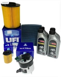 KIT TAGLIANDO 4 FILTRI 4 LITRI FORD MOTORCRAFT 5W30 FOCUS 2 SERIE C MAX 1.6 TDCI - Picture 1 of 5