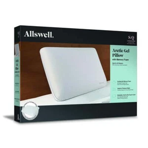 Allswell Arctic Gel Memory Foam Pillow, Standard Queen Removable Cover - Picture 1 of 7