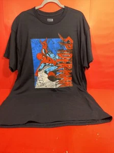 Marvel Comics Men Spiderman Distressed Logo Front And Back  Graphic T. Size XL - Picture 1 of 4