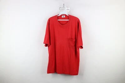 Camiseta De Colección Años 90 Streetwear Para Hombres XL Desteñida En Blanco Calce Suelto Bolsillo Rojo Algodón EE. UU. Foto 1 de 4