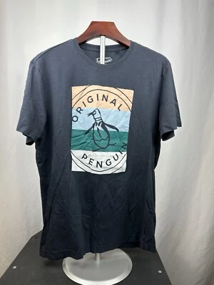 Camisa Penguin Para Hombre Clásica Logo Penguin Negra Talla Mediana Multicolor Logo Foto 1 de 3