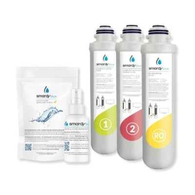 5in1 FILTERSET FÜR WASSERBAR SMARDY BLUE MIRAN INKLUSIVE DESINFEKTION ENTKALKER - Bild 1 von 4