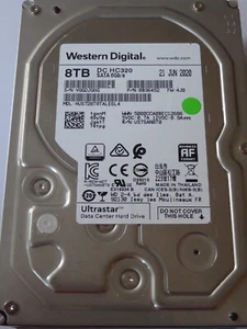 HUS728T8TALE6L4 P/N: 0B36452 21 JUN 2020 Western Digital Ultrastar DC HC320 8TB - Bild 1 von 1