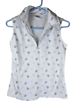 Camisa polo de golf Daily Sports Ventura sin mangas - blanca Foto 1 de 4