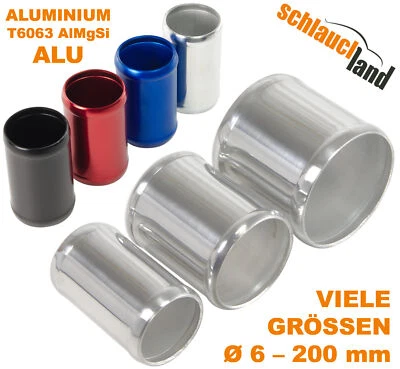 10cm ALU-ROHR Ø 6-200mm Alurohr Aluminium Rohr poliert Schlauchverbinder Sanitär - Bild 1 von 4