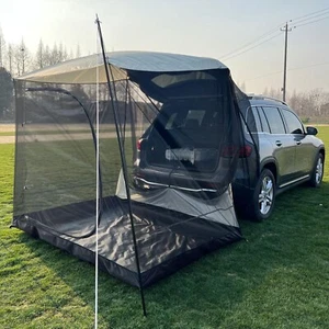 Car Awning Sun Shelter Camping SUV Rear Tent Mosquito Net SUV Rear Mesh Tent - Picture 1 of 5