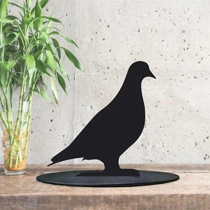 New Pigeon Black Iron Door Stop - Picture 1 of 5