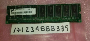128MB SDRAM SD SDR PC PC100 CL2 DUAL RANK 100MHZ 168PIN ECC NON-REG 8X8 18CHIPS - Picture 1 of 1