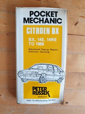 Peter Russek Pocket Mechanic Citroen BX 1400cc Manual +Wiring Diagrams  - Image 1 of 4