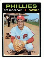 1971 TOPPS PHILADELPHIA PHILLIES TIM MCCARVER #465 EXMT  
