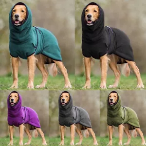 Winter Pet Dogs Warm Sweater Clothes Puppy Lurcher Coat Fleece Hoodies Jacket - Picture 1 of 59