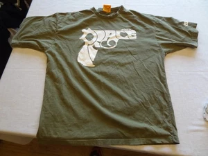 Vintage Akademiks Peace Gun Hemd Grün Streetwear Herren 2XL XXL  - Bild 1 von 13