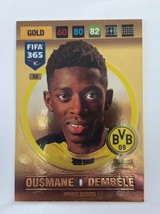 2016-17 Panini Adrenalyn FIFA 365 Ousmane DEMBELE GOLD RC ROOKIE - Bild 1 von 3